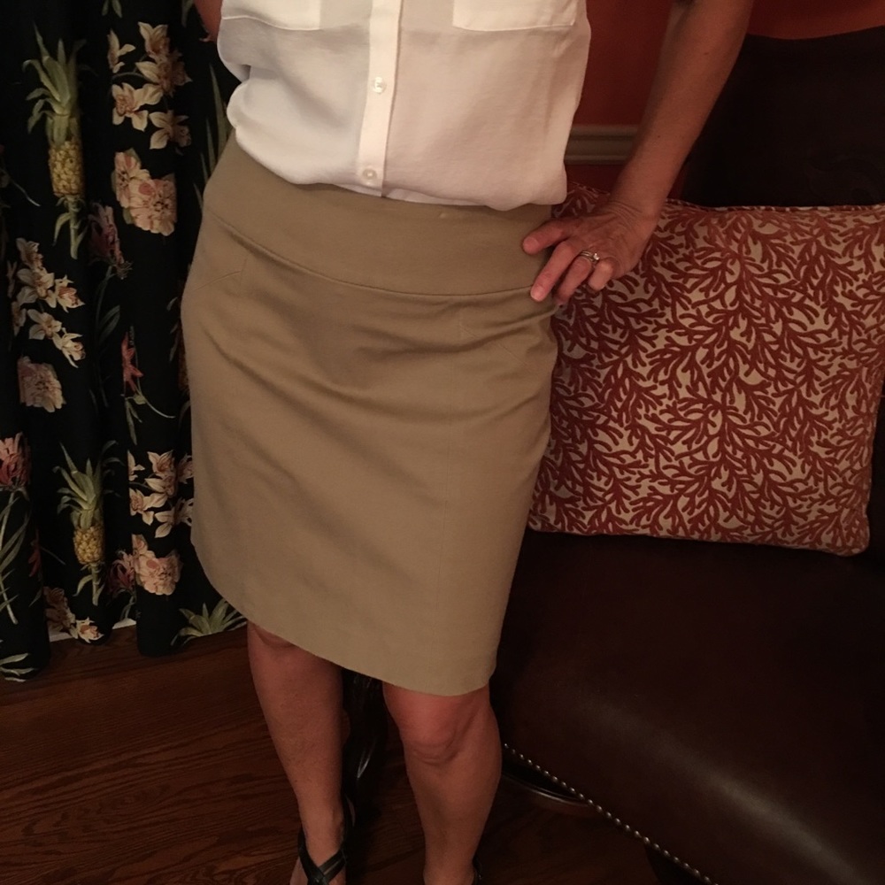 Banana Republic pencil tan skirt size 6 career